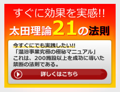 温浴施設経営ノウハウ２１の法則「太田理論」